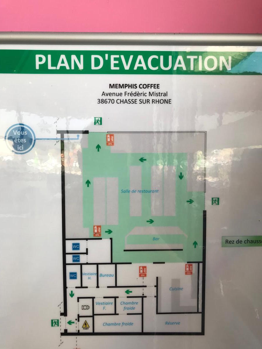 plan-evacuation-restaurant-menphis-chasse-sur-rhone-avenue-frederic-mistral
